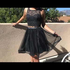 two piece homecoming dress